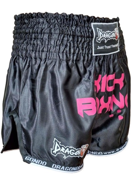 KB247 Kick Boks Şort Pink Heart Kick Boxing Antrenman Şortu