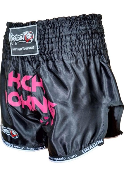 KB247 Kick Boks Şort Pink Heart Kick Boxing Antrenman Şortu