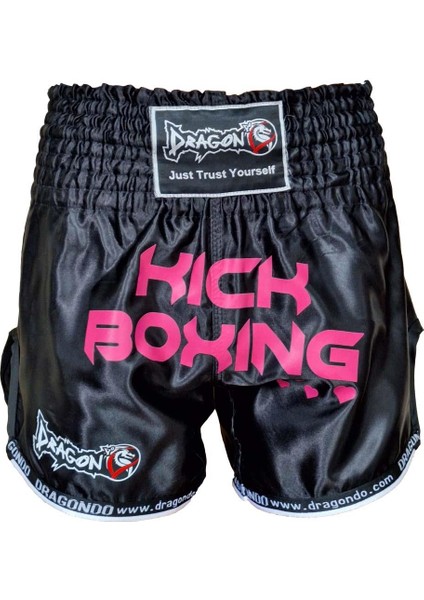 KB247 Kick Boks Şort Pink Heart Kick Boxing Antrenman Şortu