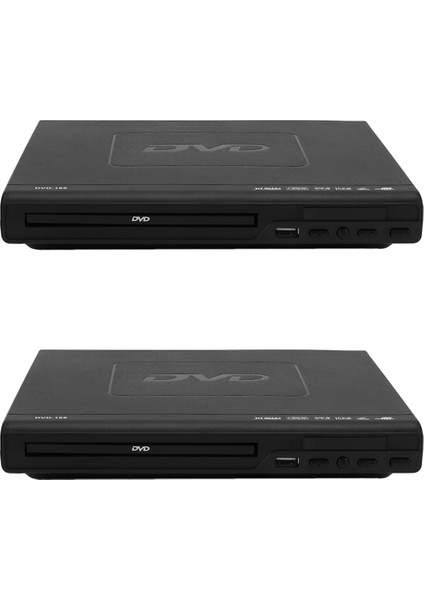 Tv Desteği Için 2x Taşınabilir DVD Oynatıcı USB Bağlantı Noktası Uzaktan Kumandalı Kompakt Çok Bölgeli Dvd/svcd/cd/disk Oynatıcı (Yurt Dışından)