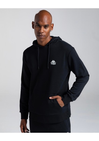 Authentic Hensol Erkek Siyah Regular Fit Hoodie modelleri