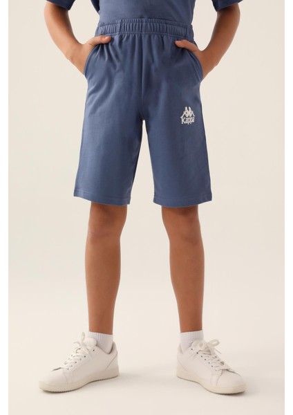 Authentic Chad Erkek Çocuk Mavi-Yeşil Regular Fit Şort