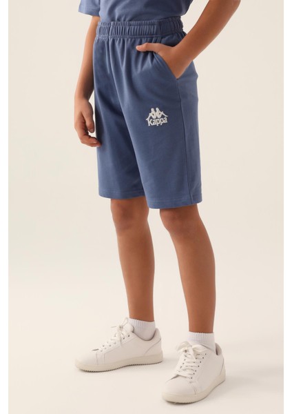 Authentic Chad Erkek Çocuk Mavi-Yeşil Regular Fit Şort
