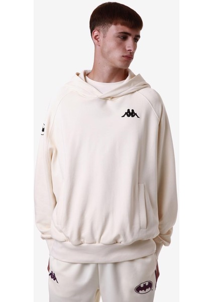 Authentic Zefiro Warner Bros - Batman Erkek Ekru Regular Fit Hoodie