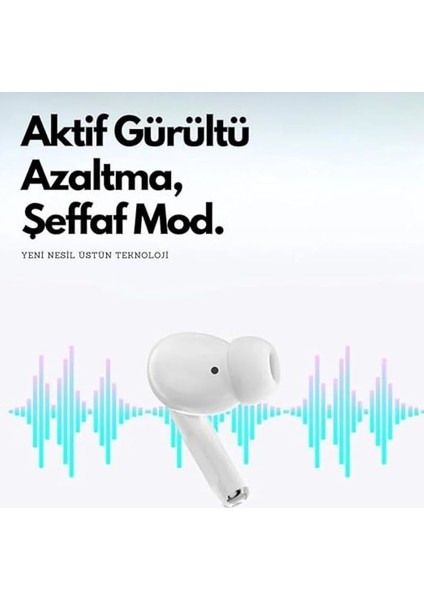 Air Pro 2 Anc Dokunmatik Ekranlı Bluetooth Kulaklık Ios Android Tüm Telefonlara Uyumlu Kulaklık