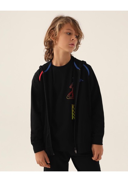 Authentic Colin Erkek Çocuk Antrasit Regular Fit Fermuarlı Eşofman Üstü fiyatları