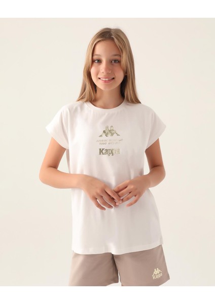Authentic Carmen Kız Çocuk Ekru Regular Fit Tişört modelleri