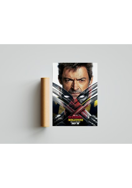 Deadpool & Wolverine Film Afiş Poster 30 x 42 Çerçevesiz