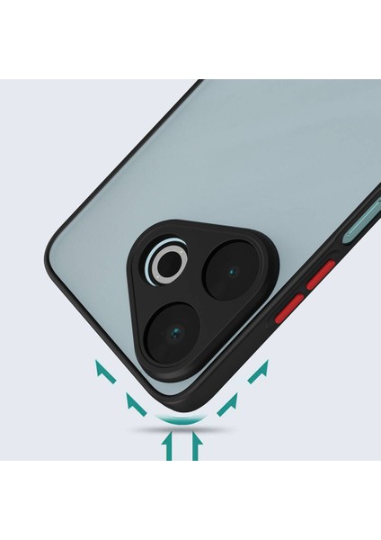 Xiaomi Redmi 13 Kılıf 3D Kamera Korumalı Matte Soft Case