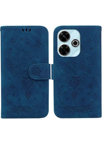 Xiaomi Poco M6 4g Kart Yuvaları Için Kılıf Kickstand Kapak Pu Deri Kılıfı (Yurt Dışından)