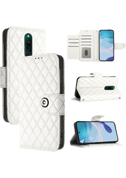 Xiaomi Redmi 8 Için Kılıf Cüzdan Kapak Bilek Şerit Kart Tutucu Darbeye (Yurt Dışından)