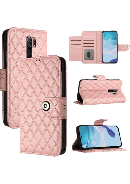 Xiaomi Redmi 9 Bilek Şerit Cüzdan Kapak Için Kılıf Darbeye Şık Kart (Yurt Dışından)