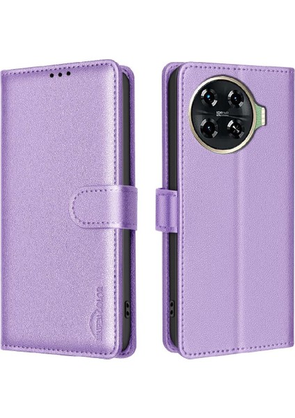 Tecno Spark 20 Pro Artı Kart Tutucu Kickstand Cüzdan Pu Rfıd Için Flip Case (Yurt Dışından)