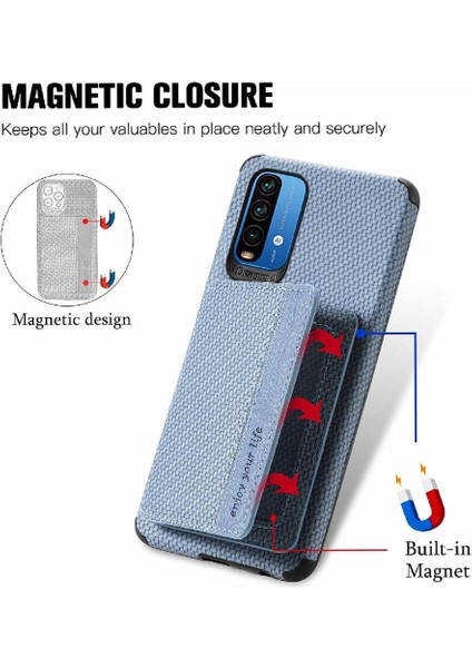 Xiaomi Redmi Için Not 9 4g Rfıd Engelleme Manyetik Kart Tutucu Kamera (Yurt Dışından)