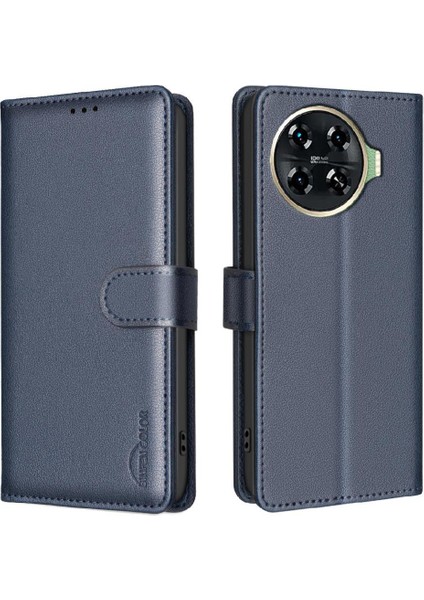 Tecno Spark 20 Pro Artı Kart Tutucu Kickstand Cüzdan Pu Rfıd Için Flip Case (Yurt Dışından)