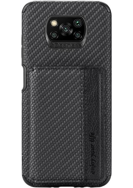 Xiaomi Poco X3 Pro Manyetik Kart Tutucu Rfıd Engelleme Için Kılıf Komple (Yurt Dışından)