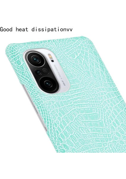 Xiaomi Poco F3 Uyumluluk Klasik Timsah Için Şık Klasik Kılıf (Yurt Dışından)