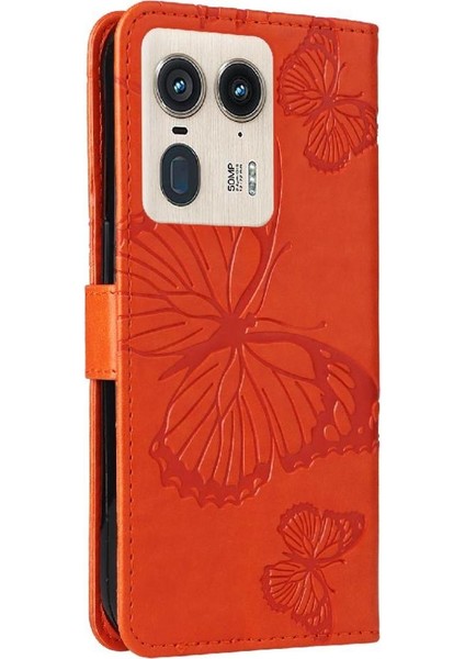 Motorola Moto X50 Ultra 5g Pu Deri Manyetik Kapak Için Kılıf Kart ile (Yurt Dışından)