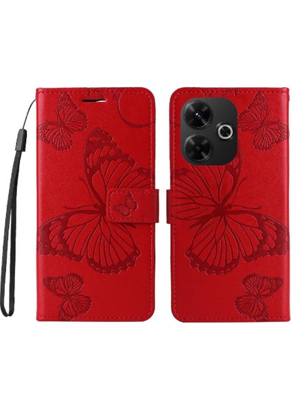 Xiaomi Redmi Için Kılıf 13 4g Manyetik Kapak Kart Yuvası ile Kickstand Çevirin (Yurt Dışından)