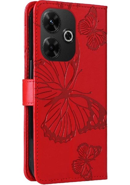 Xiaomi Redmi Için Kılıf 13 4g Manyetik Kapak Kart Yuvası ile Kickstand Çevirin (Yurt Dışından)