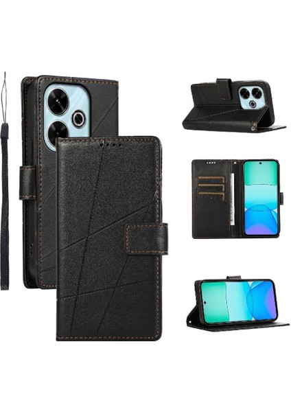 Xiaomi Redmi Için Flip Case 13 4g Şok Emici Darbeye Kickstand (Yurt Dışından)