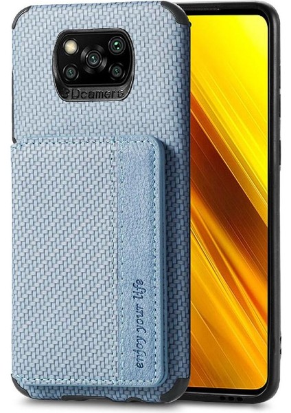 Xiaomi Poco X3 Pro Manyetik Kart Tutucu Rfıd Engelleme Için Kılıf Komple (Yurt Dışından)