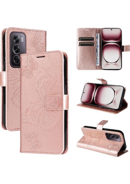 Oppo Için Kılıf Card 12 Pro 5g Flip Kickstand Pu Deri Kart Yuvası ile (Yurt Dışından)
