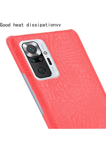 Xiaomi Redmi Not 10 Pro Max Klasik Timsah Için Şık Klasik Durumda (Yurt Dışından)