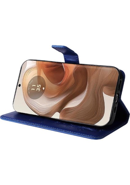 Motorola Moto X50 Ultra 5g Pu Deri Manyetik Kapak Için Kılıf Kart ile (Yurt Dışından)
