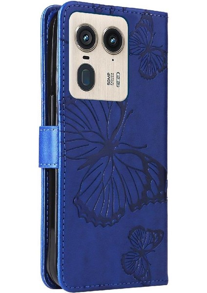 Motorola Moto X50 Ultra 5g Pu Deri Manyetik Kapak Için Kılıf Kart ile (Yurt Dışından)