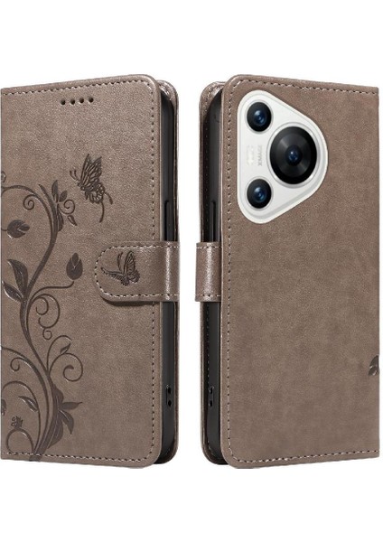 Huawei Pura 70 Kabartmalı Kelebek Yüksek Kaliteli Deri ve Kart (Yurt Dışından) fırsatları