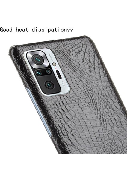 Xiaomi Redmi Not 10 Pro Max Klasik Timsah Için Şık Klasik Durumda (Yurt Dışından)
