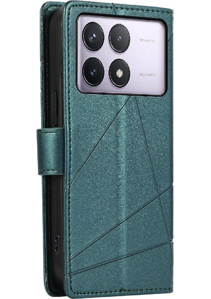 Xiaomi Poco F6 Pro 5g Kickstand Için Flip Case Üç Kart Yuvaları Darbeye (Yurt Dışından)