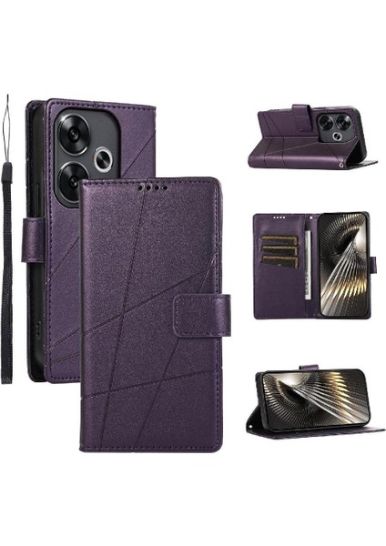 Xiaomi Poco F6 5g Üç Kart Yuvaları Darbeye Kickstand Için Flip Case (Yurt Dışından)