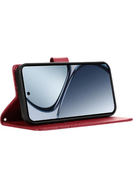 Realme C65 Üç Kart Yuvaları Için Flip Case Kickstand Şok Emici (Yurt Dışından) fırsatları