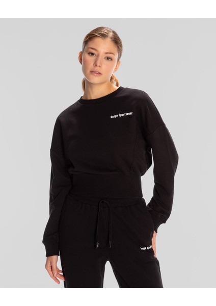 Authentic Jessa-Wmn-Sweatshirt Kadın Siyah Regular Fit Sweatshirt