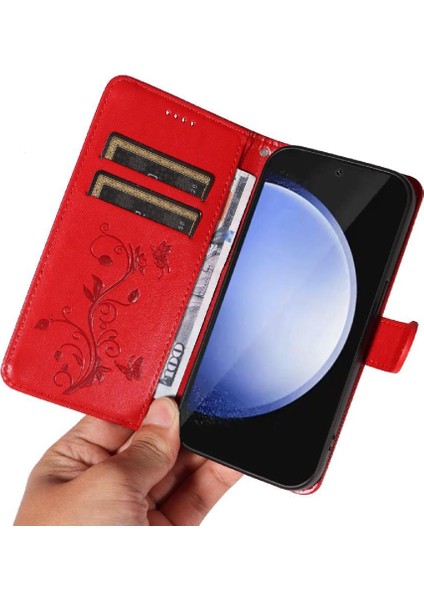 Samsung Galaxy S24 Fe Cüzdan Telefon Kılıfı ve Kart Yuvası Kabartmalı (Yurt Dışından) fırsatları