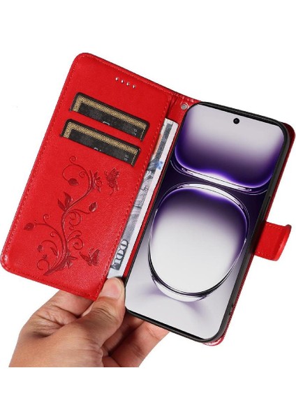 Oppo Hand 12 5g Için Kılıf ve Kart Yuvası El Yüksek ile Kabartmalı Kelebek (Yurt Dışından) indirimleri