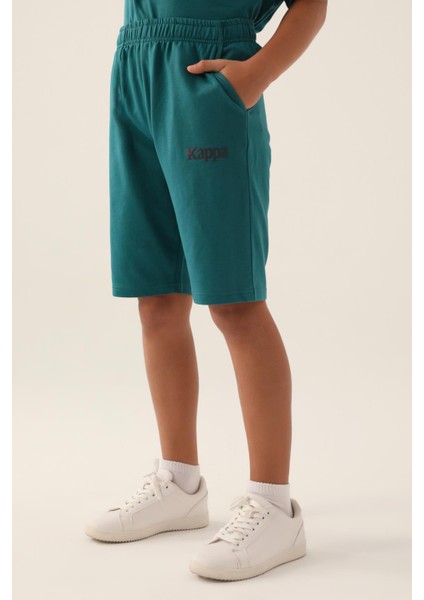 Authentic Chaim Erkek Çocuk Mavi-Yeşil Regular Fit Şort