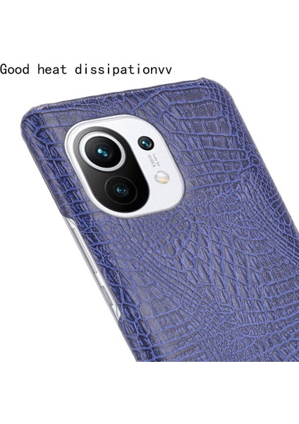 Xiaomi Mi 11 Klasik Timsah Moda Anti Kapak Için Şık Klasik Durumda (Yurt Dışından)
