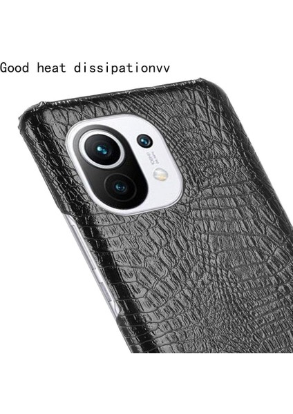 Xiaomi Mi 11 Klasik Timsah Moda Anti Kapak Için Şık Klasik Durumda (Yurt Dışından)