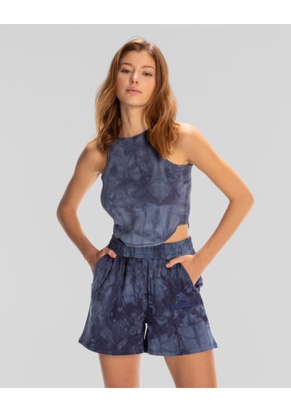 Authentic Nao Tank Top Kadın Mavi Comfort Fit Atlet modelleri