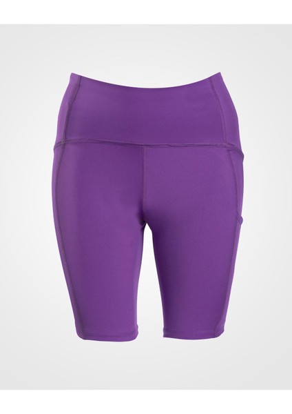 Logo Rubay Kadın Gül Kurusu Slim Fit Biker Tayt