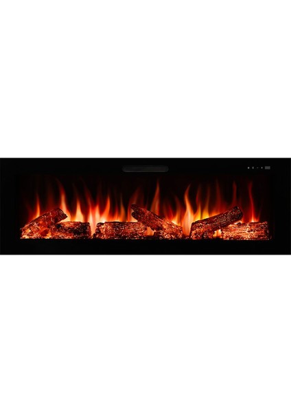 Masta 130 - Isıtmasız Elektrikli Şömine Sınırsız Renkli Cam Çerçeveli