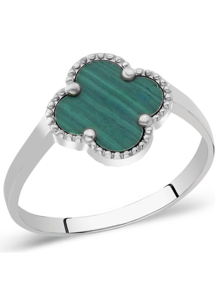 Yeşil Taşlı Yonca Yüzük fiyatları