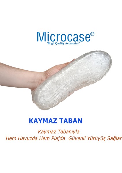 Kaymaz Taban Deniz Havuz Doğa Rafting Ayakkabısı Şeffaf TASARIM-AL4496