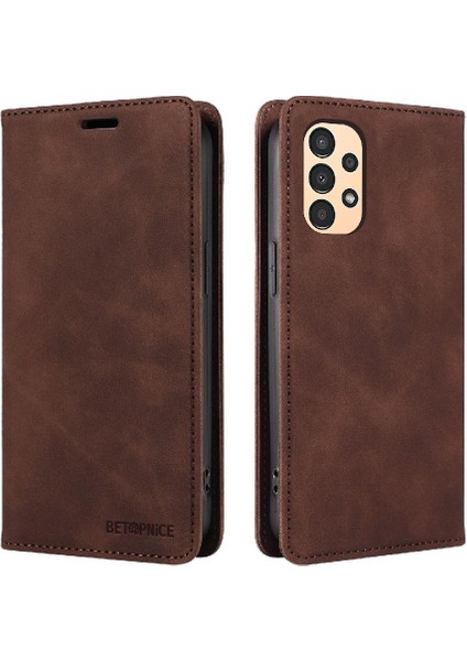 Samsung Galaxy A13 5g Manyetik Folio Cüzdan Koruyucu Pu Deri (Yurt Dışından)