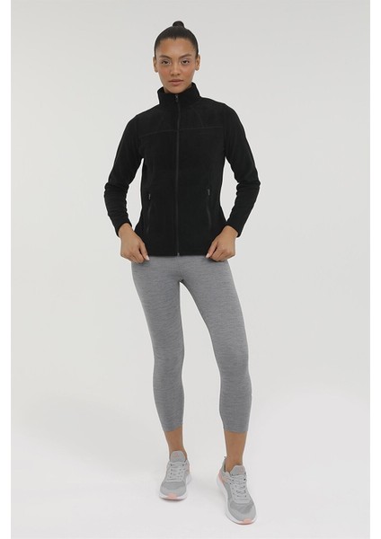 Basic Polar Pocket Cardi W Siyah Kadın Sweat Shirt W-Sn158 v7 indirimleri