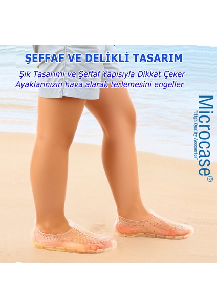 Kaymaz Taban Deniz Havuz Doğa Rafting Ayakkabısı Şeffaf TASARIM-AL4496 indirimleri