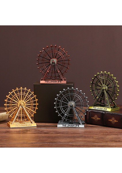 London Eye Metal Dönme Dolap Biblosu - Eşsiz Avrupa Retro Dekorasyonu modelleri